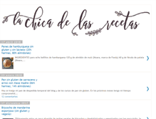 Tablet Screenshot of lachicadelasrecetas.com